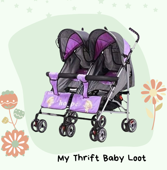 Preloved Twin baby stroller